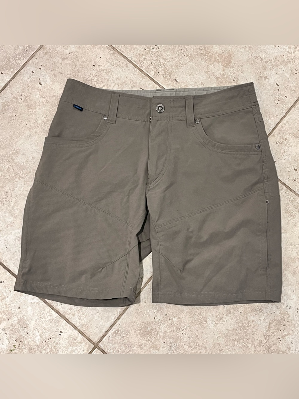 KUHL Silencr Kargo Cargo Shorts Mens Sz 32 Brown Hiking Ripstop 8” EUC $100